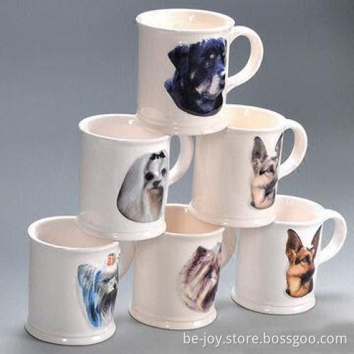 11oz Ceramic Mug with 3D Printing, Various Colors and Artworks are Available, OEM Orders are Welcome